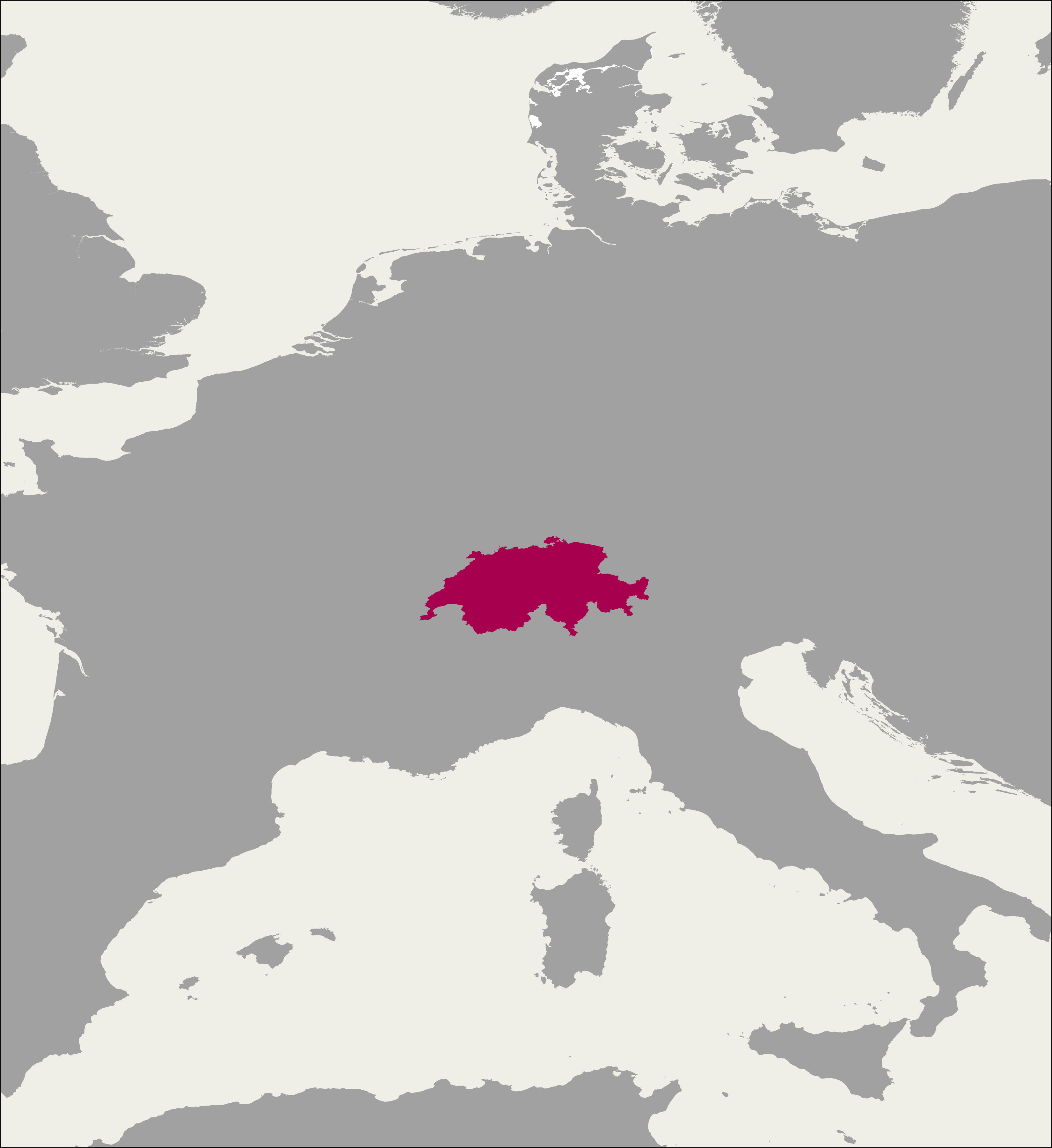 Swiss Mission Map 1850